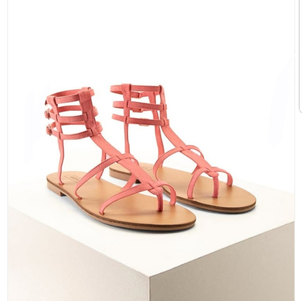 Faux Suede gladiator sandals